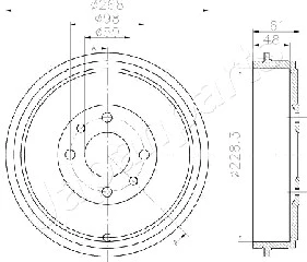 Brake Drum (TA-0613)