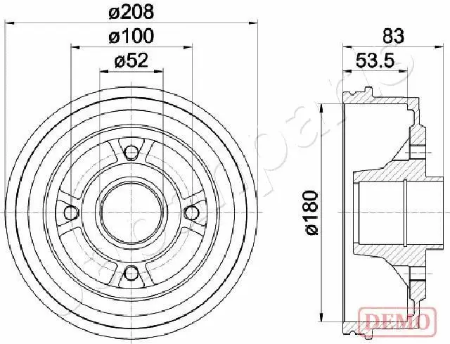 Brake Drum (TA-0709C)