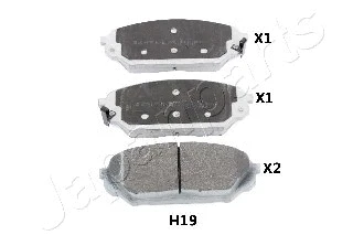 Brake Pad Set, disc brake (PA-H19AF)