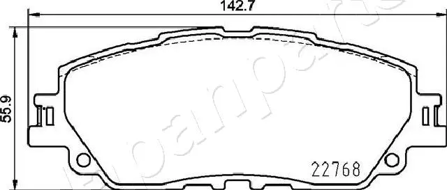 Brake Pad Set, disc brake (PA-2026AF)