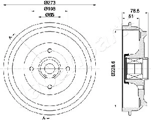 Brake Drum (TA-0602)