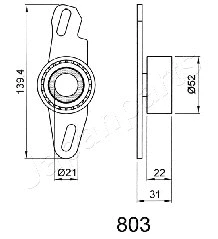 Tensioner, timing belt