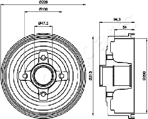 Brake Drum (TA-0412)
