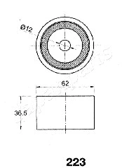 Tensioner, timing belt