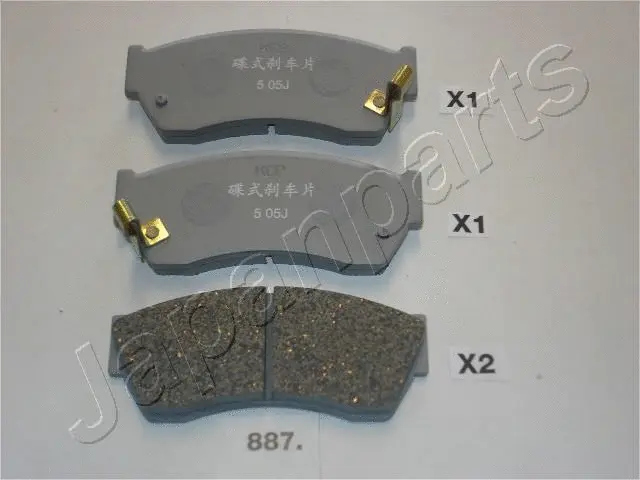 Brake Pad Set, disc brake (PA-887AF)
