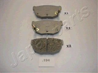 Brake Pad Set, disc brake (PP-194AF)