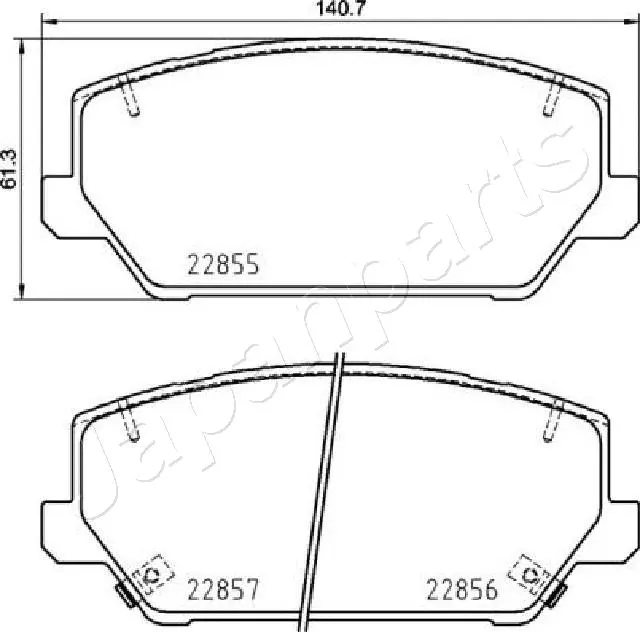 Brake Pad Set, disc brake (PA-H28AF)