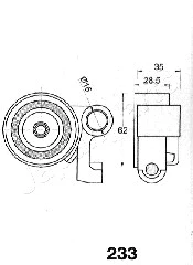 Tensioner, timing belt (BE-233)