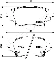 Brake Pad Set, disc brake (PP-263AF)