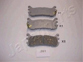 Brake Pad Set, disc brake (PP-391AF)