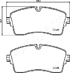 Brake Pad Set, disc brake (PA-L14AF)