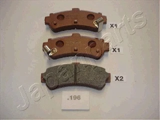 Brake Pad Set, disc brake (PP-196AF)