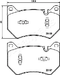 Brake Pad Set, disc brake (PA-0963AF)