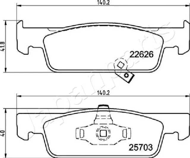 Brake Pad Set, disc brake (PA-M01AF)
