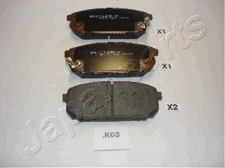 Brake Pad Set, disc brake (PP-K03AF)