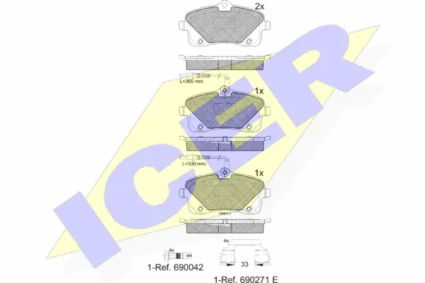 Brake Pad Set, disc brake (182024)