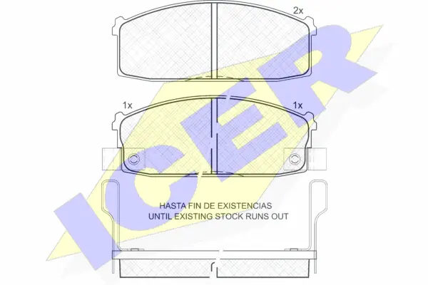 Brake Pad Set, disc brake (180520)