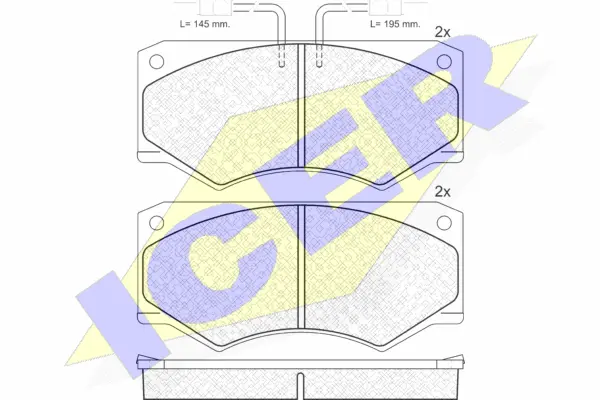 Brake Pad Set, disc brake (140563)