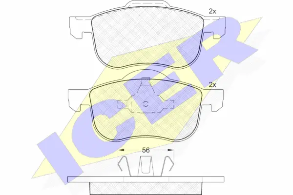 Brake Pad Set, disc brake (181297)