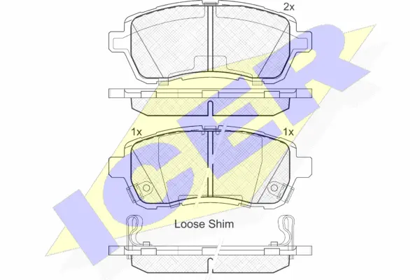 Brake Pad Set, disc brake (181881-200)