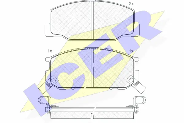 Brake Pad Set, disc brake (140501)
