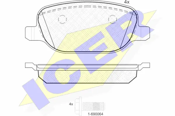 Brake Pad Set, disc brake (181780)