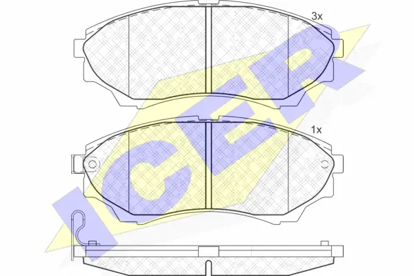 Brake Pad Set, disc brake (181822)