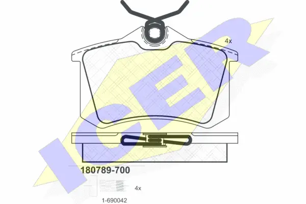Brake Pad Set, disc brake (180789-700)