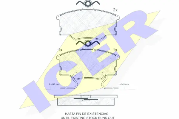 Brake Pad Set, disc brake (180726)