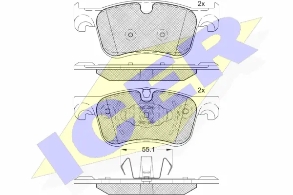 Brake Pad Set, disc brake (182158)