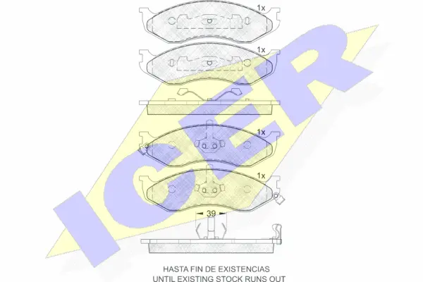 Brake Pad Set, disc brake (141397)