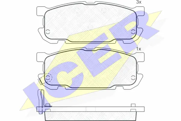 Brake Pad Set, disc brake (181541)