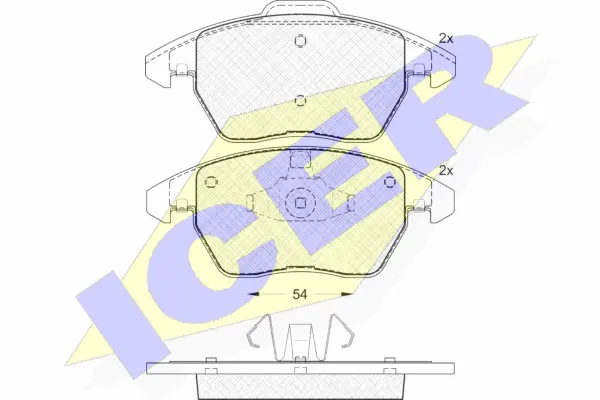 Brake Pad Set, disc brake (181637)