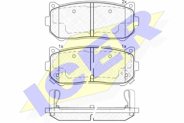 Brake Pad Set, disc brake (181669)