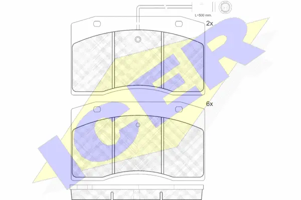 Brake Pad Set, disc brake (160832-203)