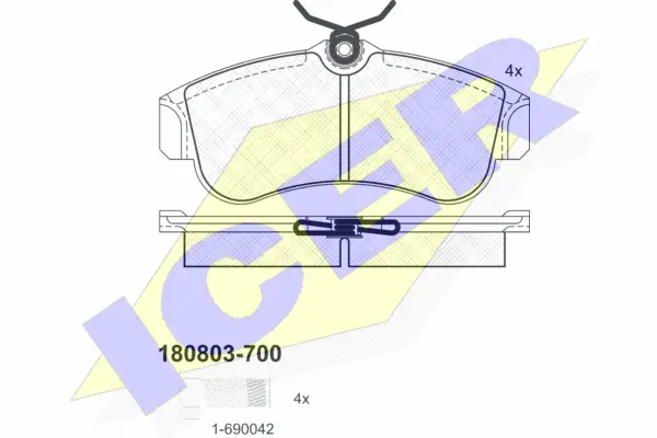 Brake Pad Set, disc brake (180803-700)