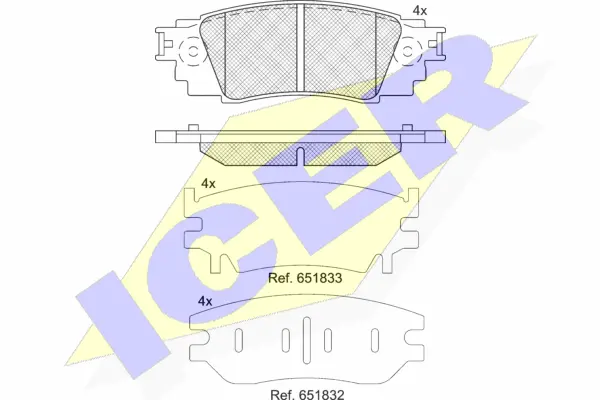 Brake Pad Set, disc brake (182262)