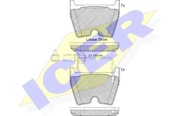 Brake Pad Set, disc brake (182113-208)
