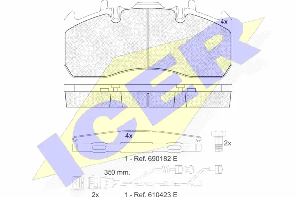 Brake Pad Set, disc brake (151841-122)