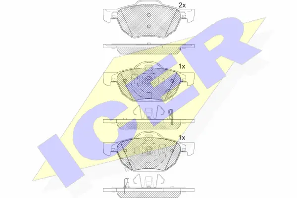 Brake Pad Set, disc brake (181695)