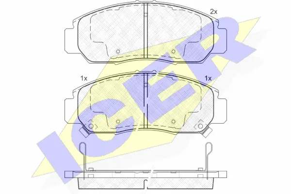Brake Pad Set, disc brake (181543)