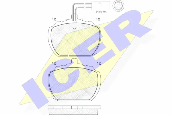 Brake Pad Set, disc brake (180406)