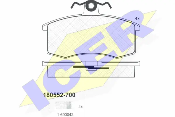 Brake Pad Set, disc brake (180552-700)