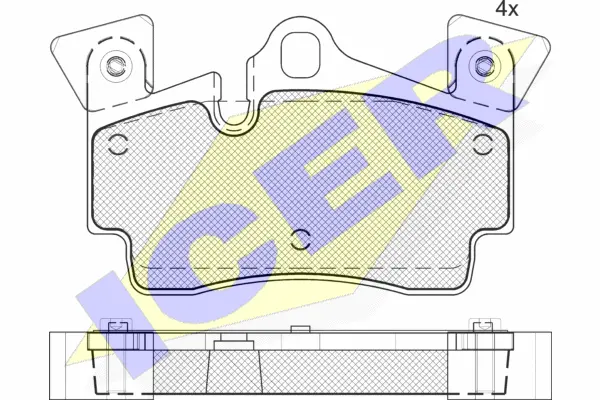 Brake Pad Set, disc brake (181611-203)