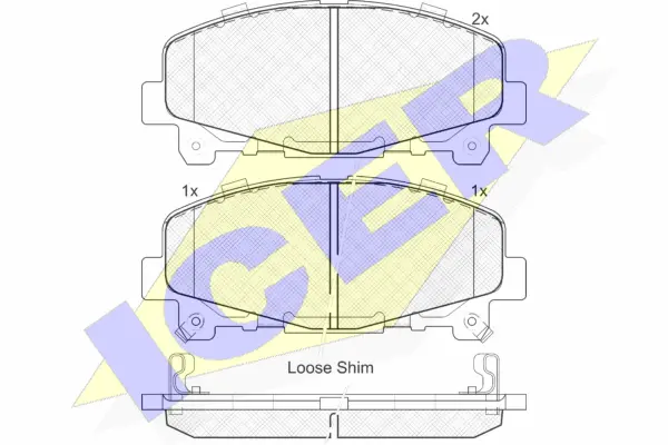 Brake Pad Set, disc brake (181894)