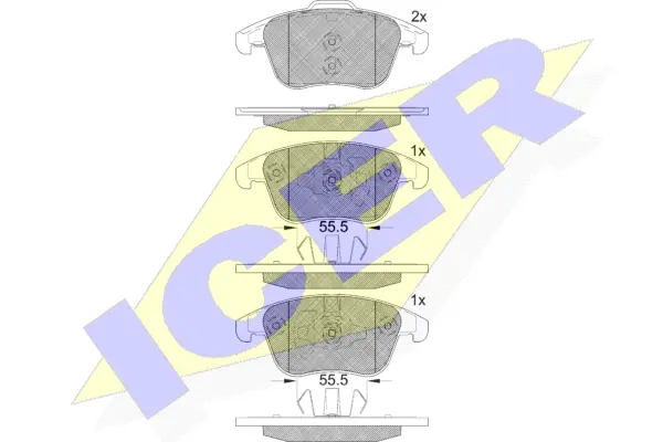 Brake Pad Set, disc brake (182231-203)
