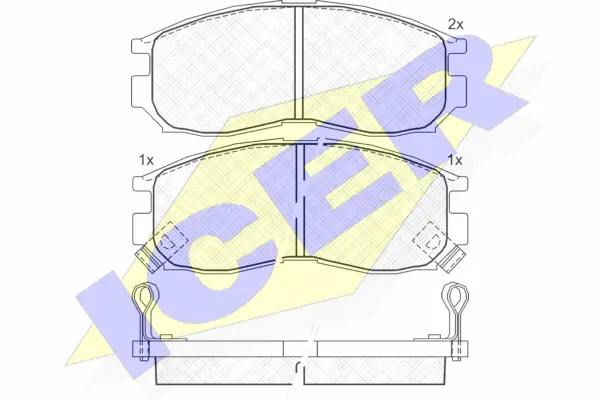 Brake Pad Set, disc brake (180771)