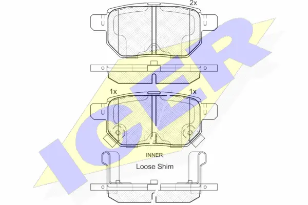 Brake Pad Set, disc brake (181947)
