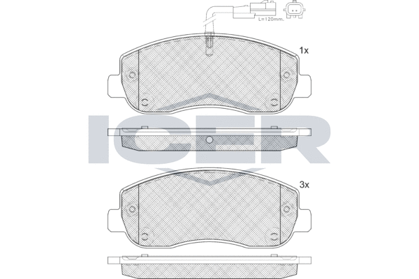Brake Pad Set, disc brake (LM1999)