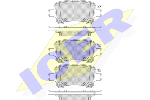 Brake Pad Set, disc brake (182257-208)